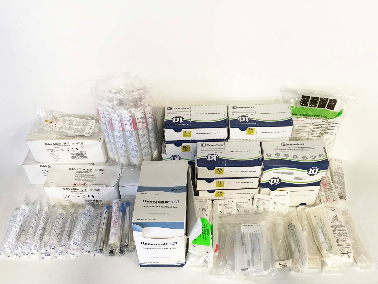Mixed Lot 223 Patient Screening Collection Kits Swabs Transport Systems