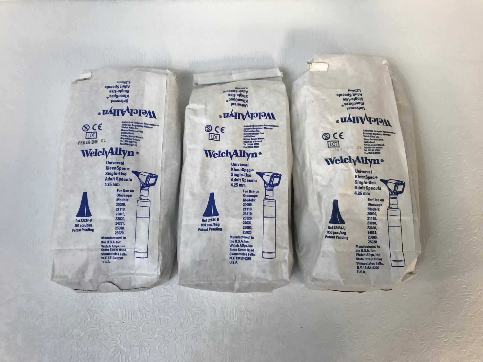 Lot 1,972 Welch Allyn Universal KleenSpec Disposable Adult Specula 4.25mm 52434