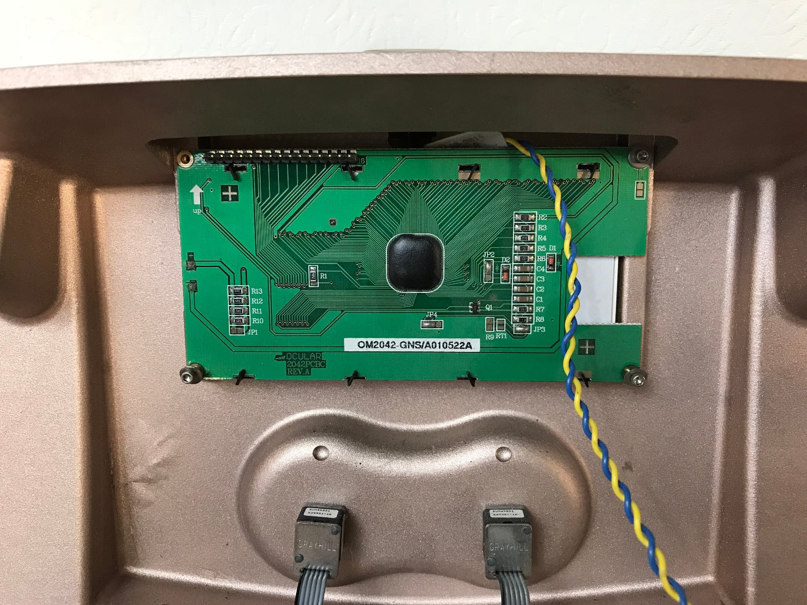 Palomar QYAG5 Laser Front Control Panel Plastic Cover Housing Display AS IS