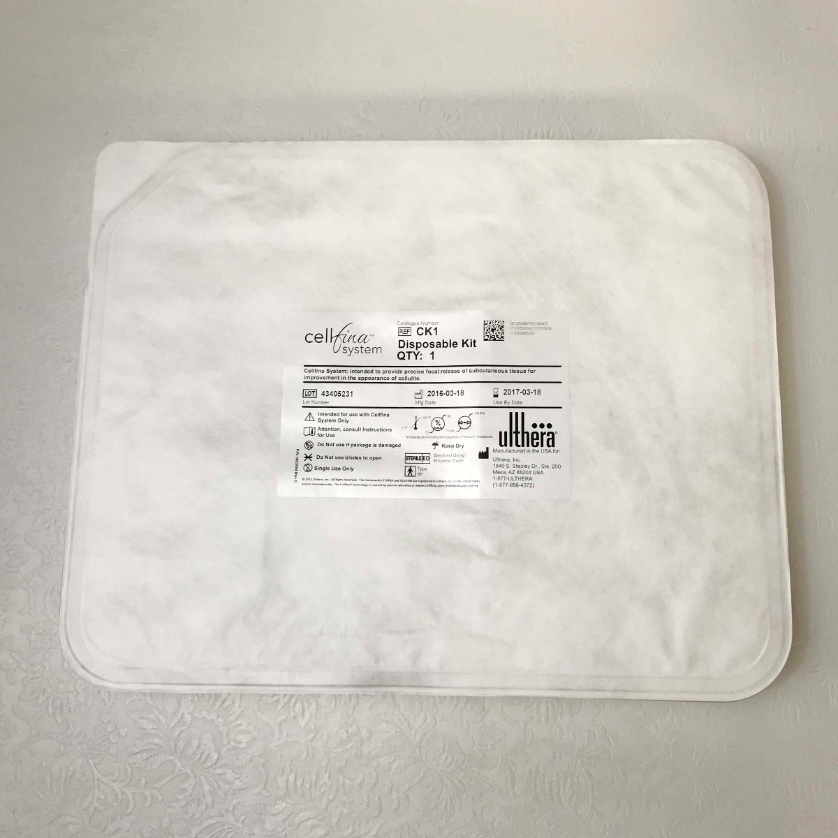 2017 Ulthera Cellfina Handpiece Disposable Kit - Infiltration - Subcision - CK1