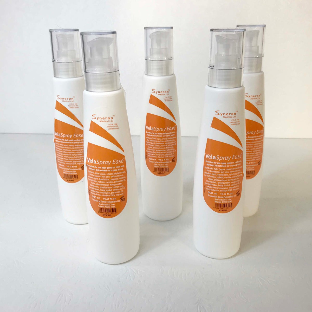 Pack of 5 - 300mL Bottles Syneron VelaSpray Ease Vela Shape Spray - MT47983