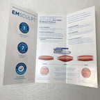 BTL EMSCULPT Body Sculpting Toning Booty Building Treatment Brochures - 100 Pack