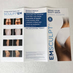 BTL EMSCULPT Body Sculpting Toning Booty Building Treatment Brochures - 51 Pack
