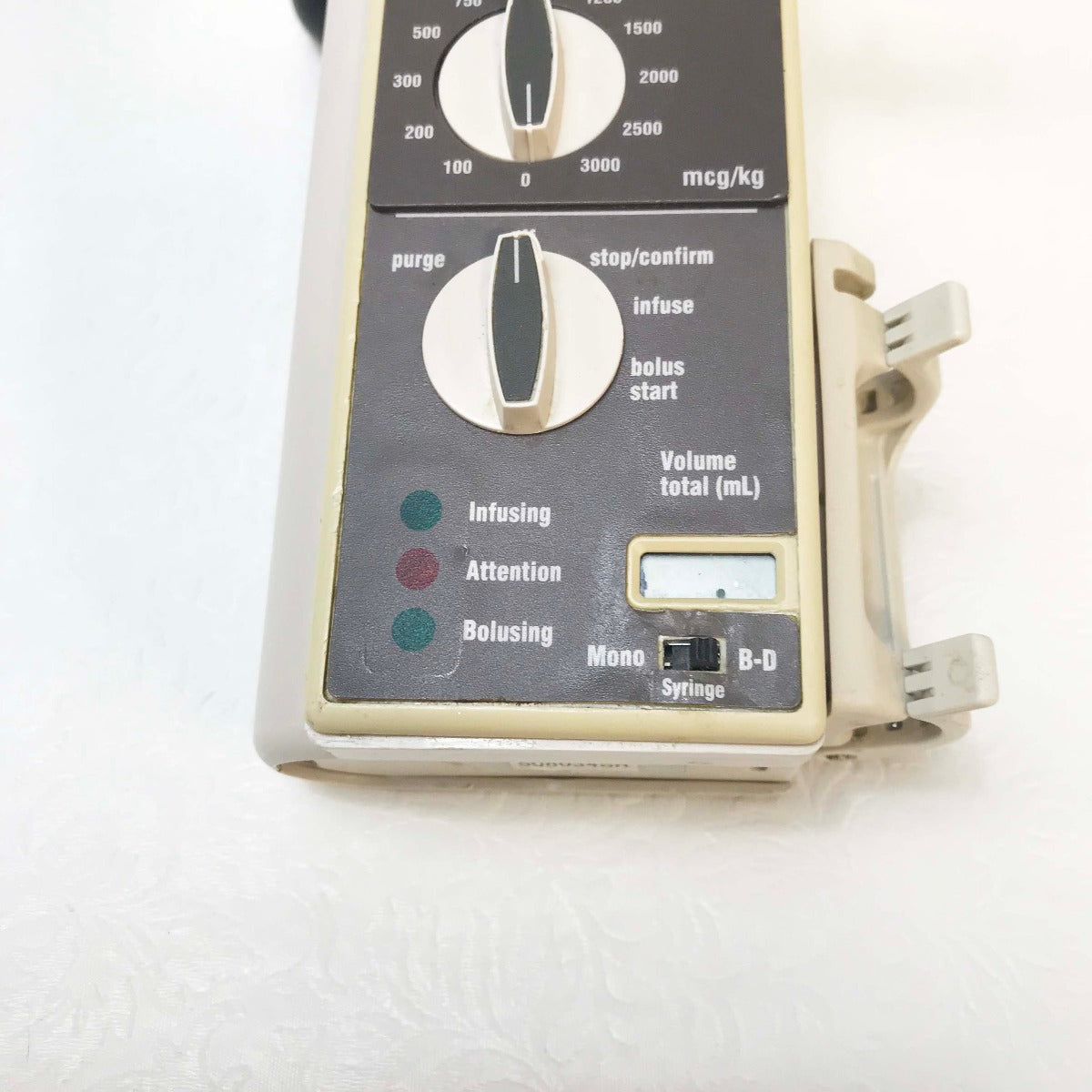 Baxter Infus OR Propofol Label 60cc IV Infusor Pump Bolus Infusion Unit