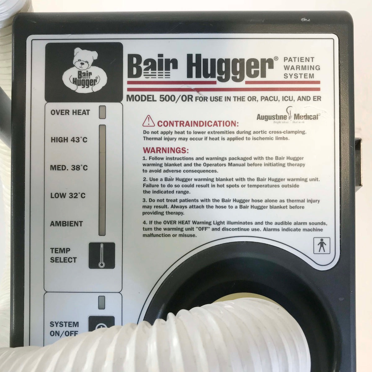 Used Bair Hugger 500 OR Patient Warming System Heated Air Unit with Hose - FAIR