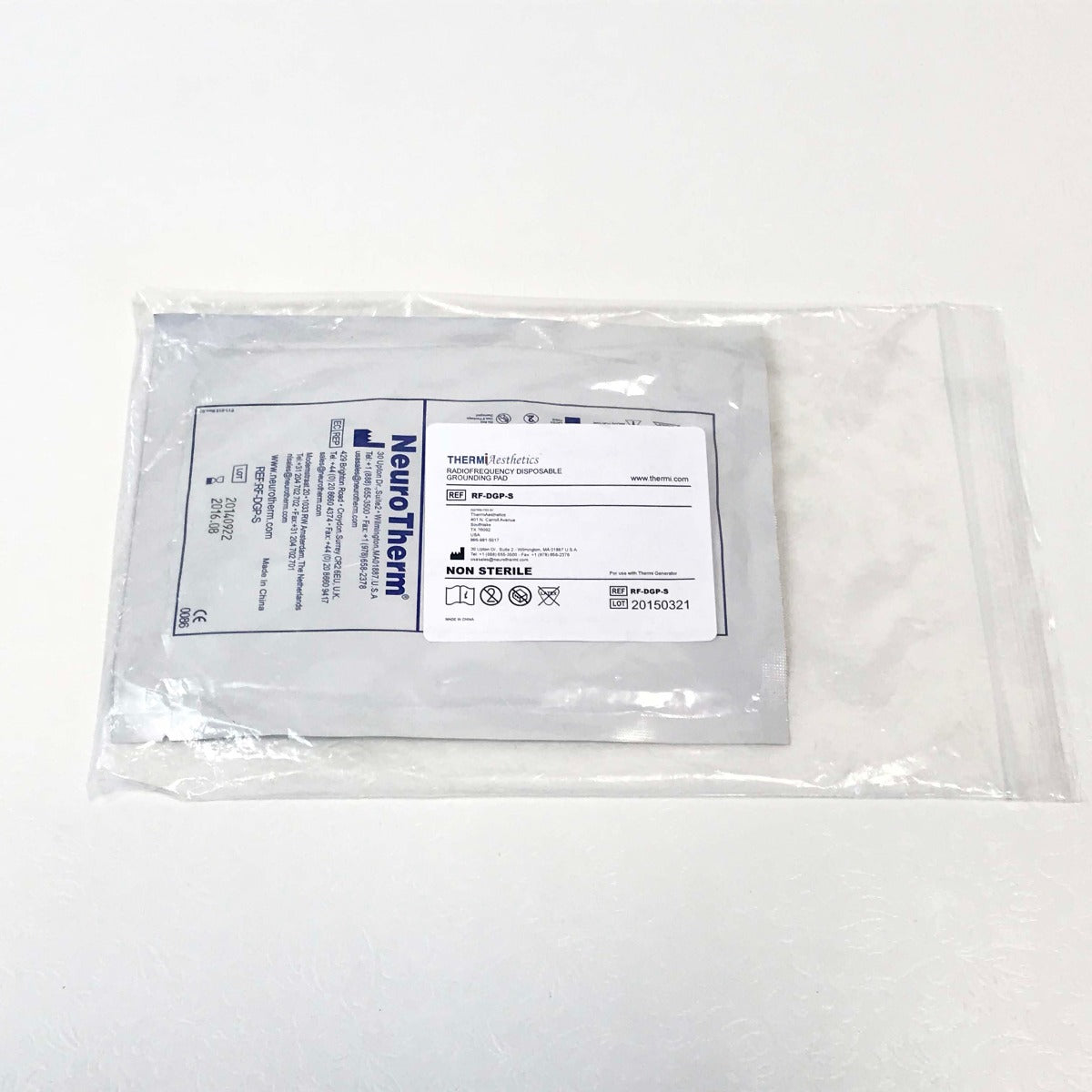 Thermi Aesthetics ThermiRF Dispersive Return Electrode Grounding Pad RF-DGP-S