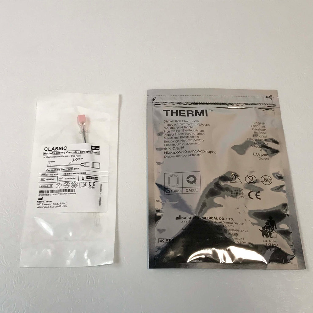 Thermi Aesthetics ThermiRF Disposable Kit RF Pad & Cannula 10cm 18G R-KIT-10-18