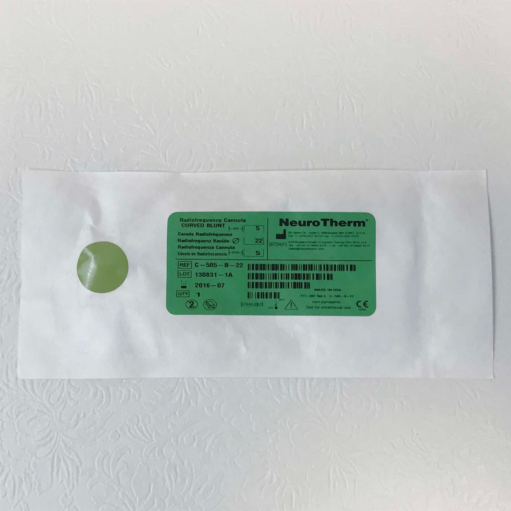 Thermi Aesthetics NeuroTherm ThermiRF Curved Blunt RF Cannula 22G 5mm C-505-B-22