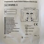 Bovie Disposable Split Adult Return Electrode Grounding Pad ESRE-1 Pack of 8