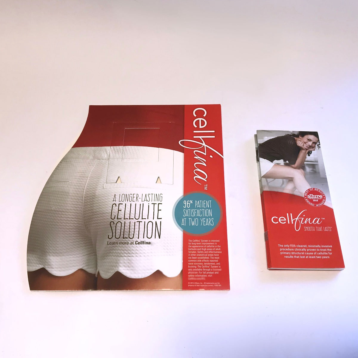 Ulthera Merz Cellfina Cellulite Marketing Brochure Display Holder w/ 8 Brochures