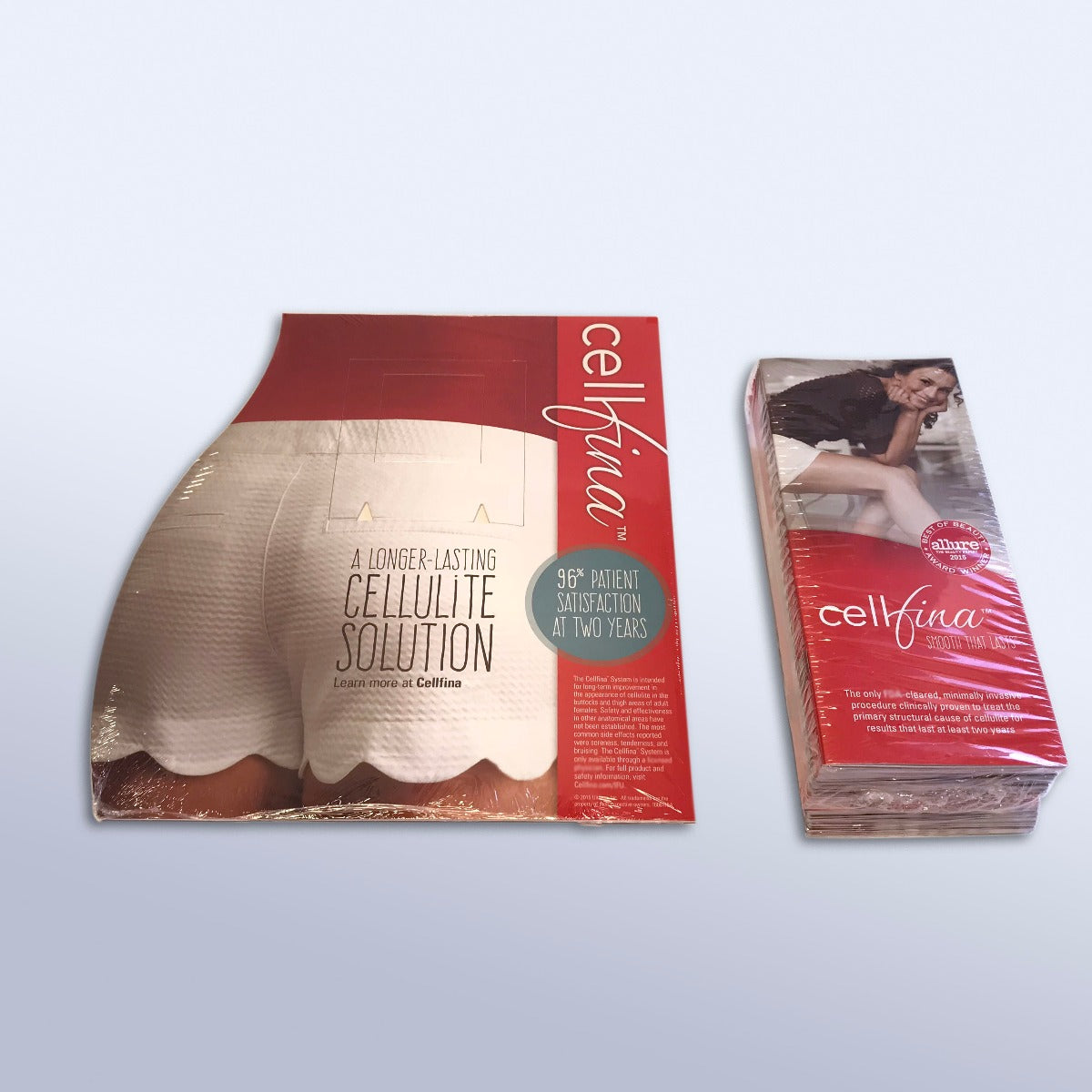 Ulthera Merz Cellfina Patient Brochure Booklets w/ Display Holder 50 Pack NEW