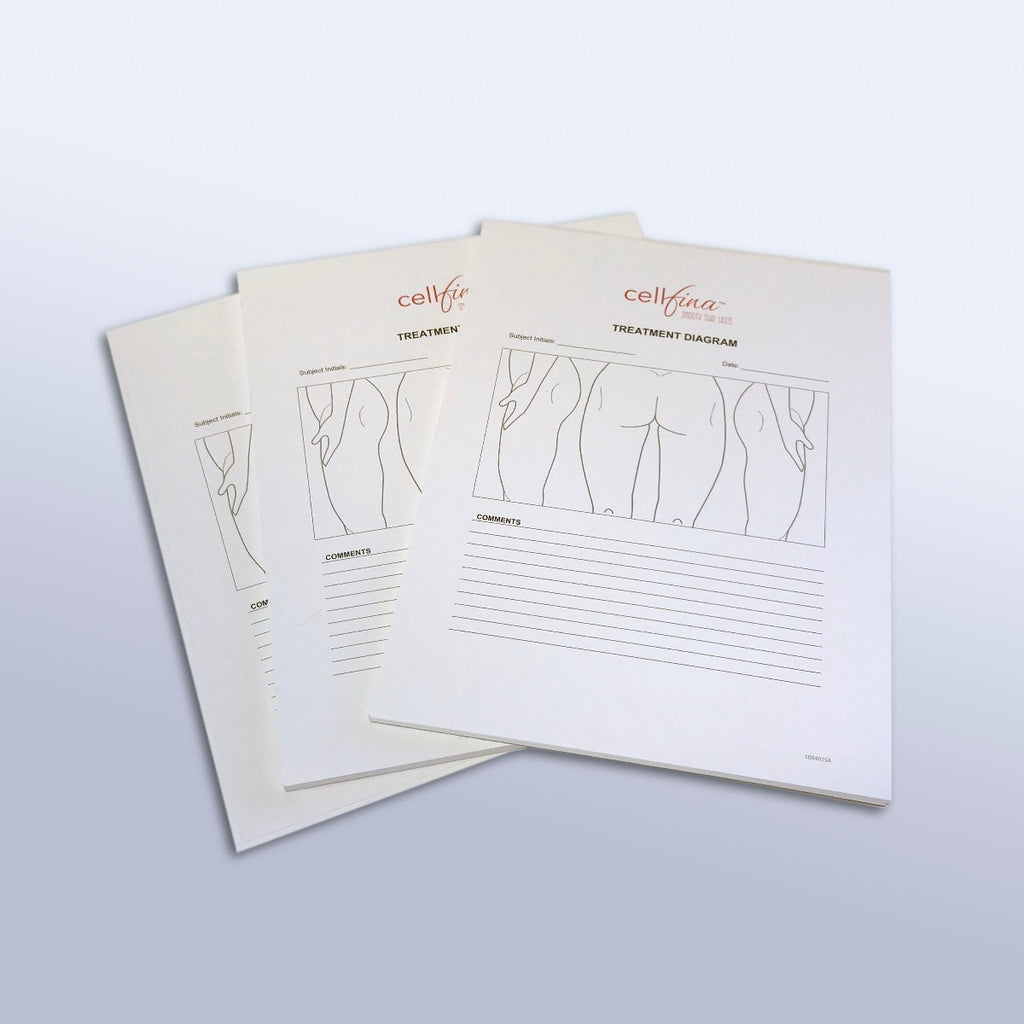 Ulthera Cellfina Subcision Patient Treatment Diagram Paper Forms - 97 Sheet Pack