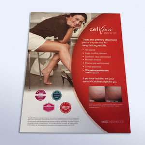2017 Ulthera Cellfina Subcision Patient Marketing B&A Lobby Sign Display LARGE