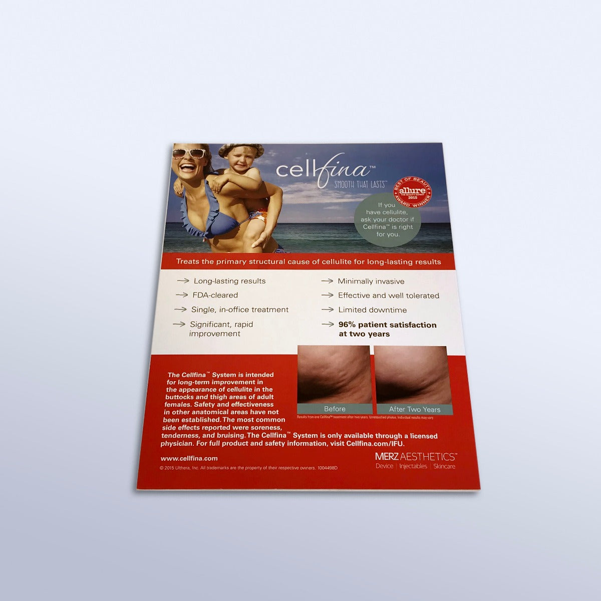 Ulthera Cellfina Treatment Patient Marketing B&A Lobby Waiting Room Sign Display
