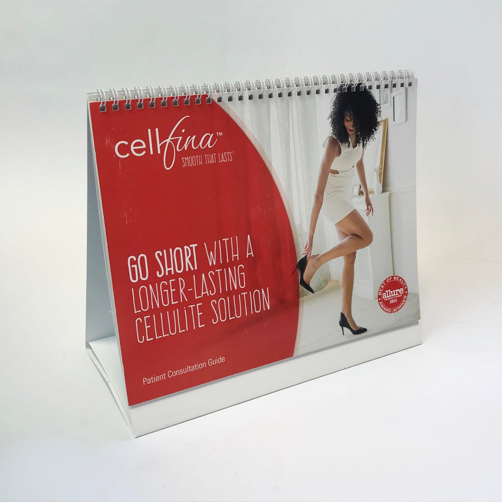 Ulthera Merz Cellfina Cellulite Subcision Patient Consultation Guide Flip Book
