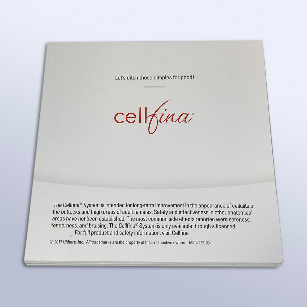 Ulthera Cellfina Patient Satisfaction Retreatment Guarantee Registration Cards