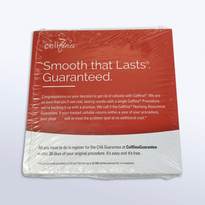 Ulthera Cellfina Patient Retreatment Registration Satisfaction Guarantee Cards