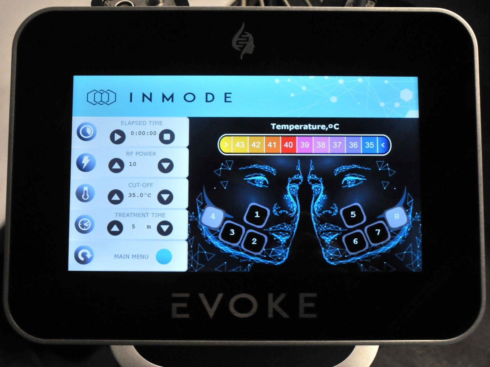 InMode EVOKE RadioFrequency Facial Remodeling Submental Cheek Chin