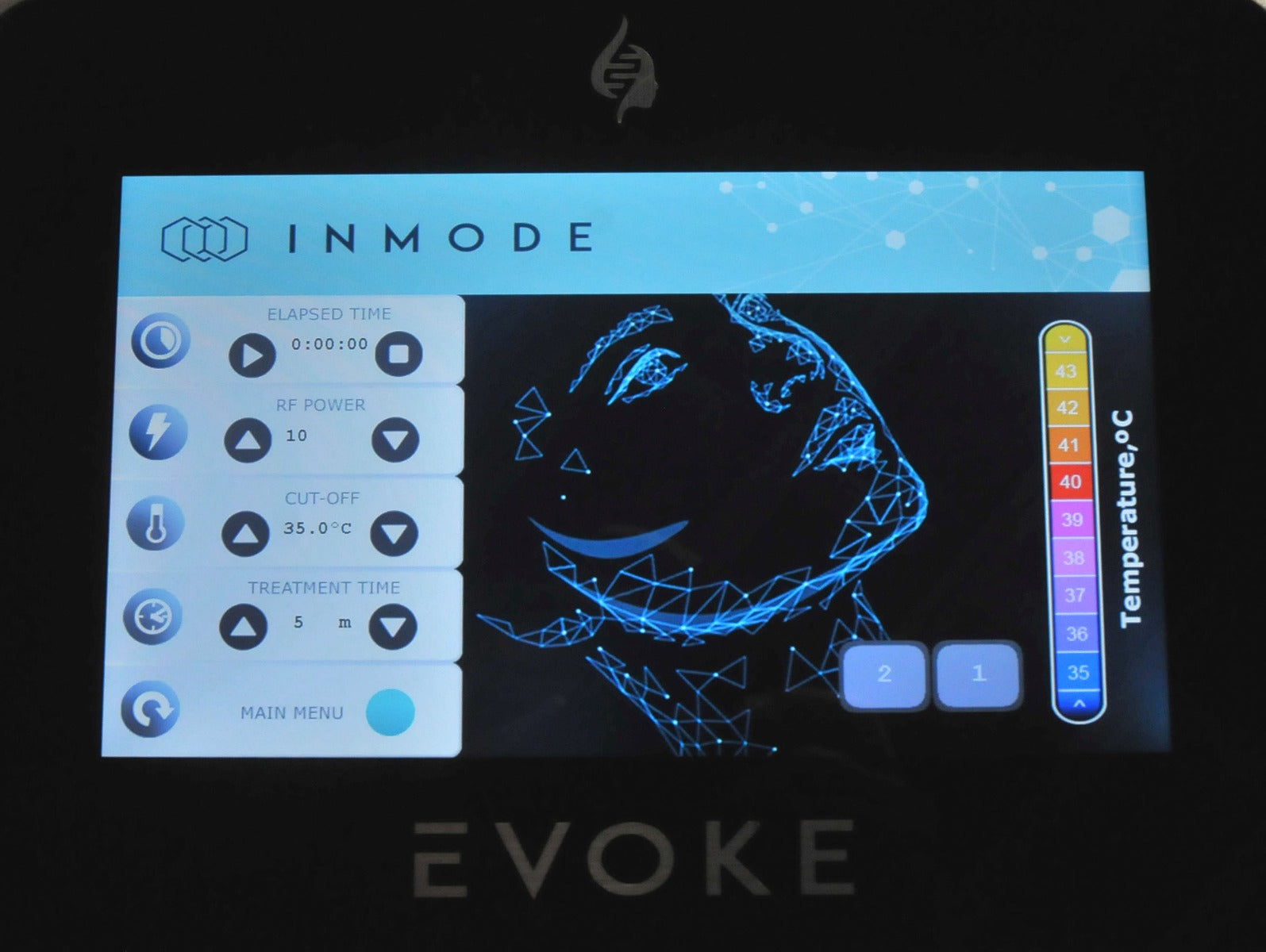 InMode EVOKE RadioFrequency Facial Remodeling Submental Cheek Chin