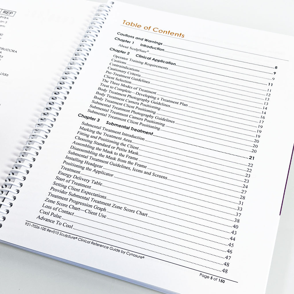 2019 Cynosure SculpSure Laser Sculpting Sculp Sure Clinical Reference Guide REV10