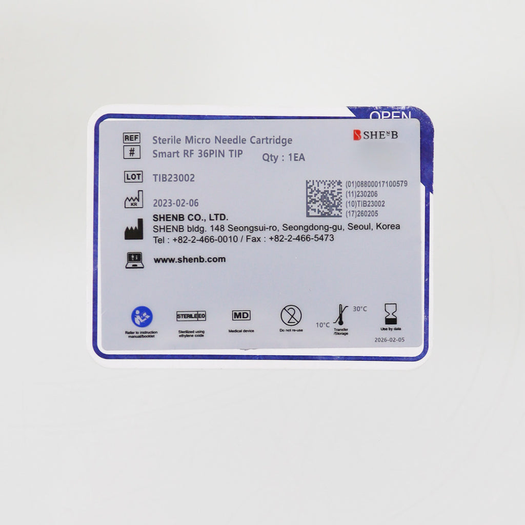 ShenB VirtueRF Aesthetic SmartRF 36-Pin Microneedling Tip - Single Tip (EXP 02/06/2023)
