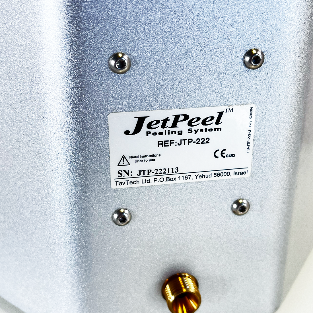 TavTech JetPeel 2 Peeling Non-Invasive Skin Treatment Exfoliation JTP-222