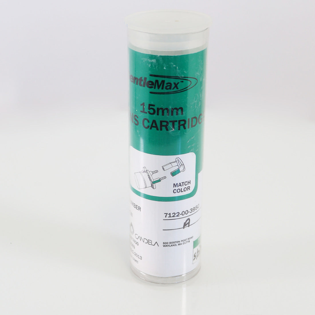 Candela GentleMax Laser 15mm Lens Optic Cartridge 7122-00-3950 PARTS AS IS