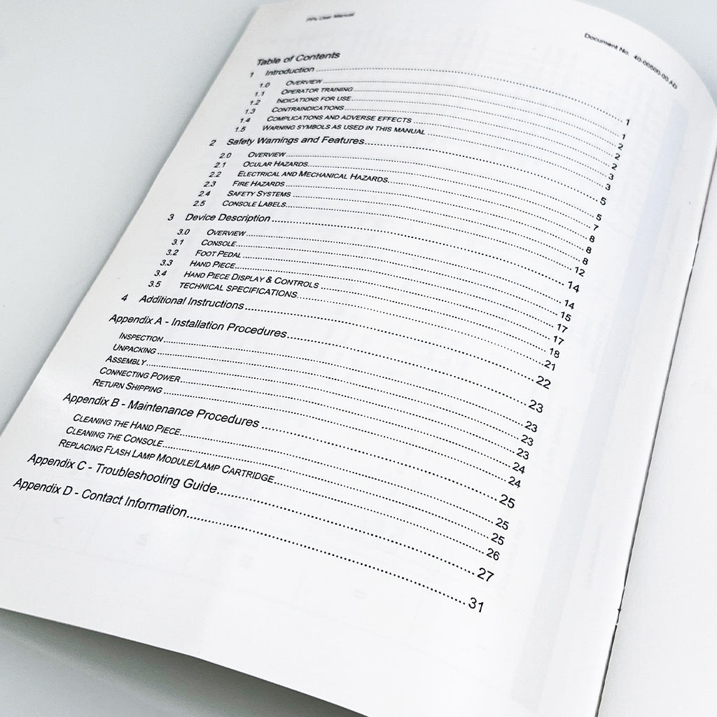 Aesthera Photopneumatic Therapy PPx User Manual 40-00500-00