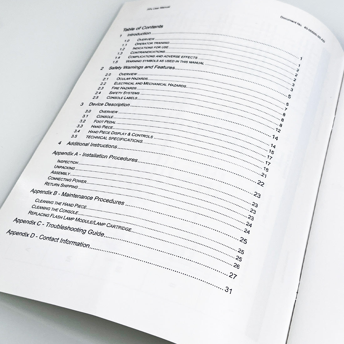 Aesthera Photopneumatic Therapy PPx User Manual 40-00500-00