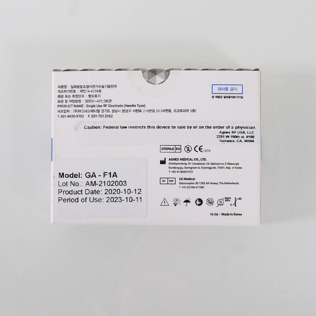 AGNES Medical GA-F1A Micro-Insulated Tips EXP 2024 (Pack of 2)