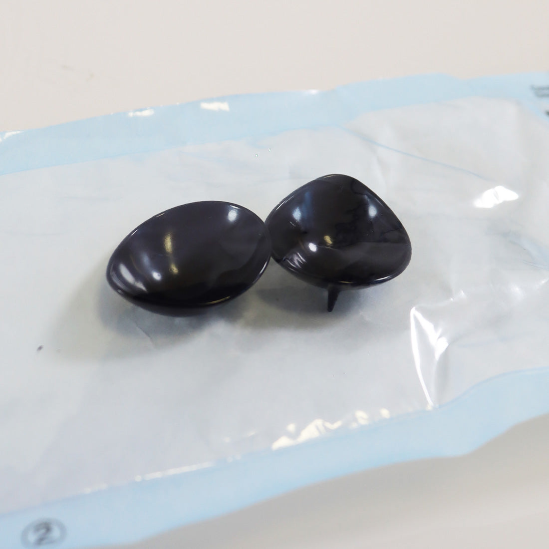 Inner Ocular Laser Patient Eyeshield Plastic Black Medium Size Eye Shield Set