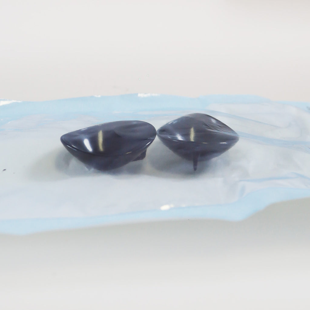 Inner Ocular Laser Patient Eyeshield Plastic Black Medium Size Eye Shield Set