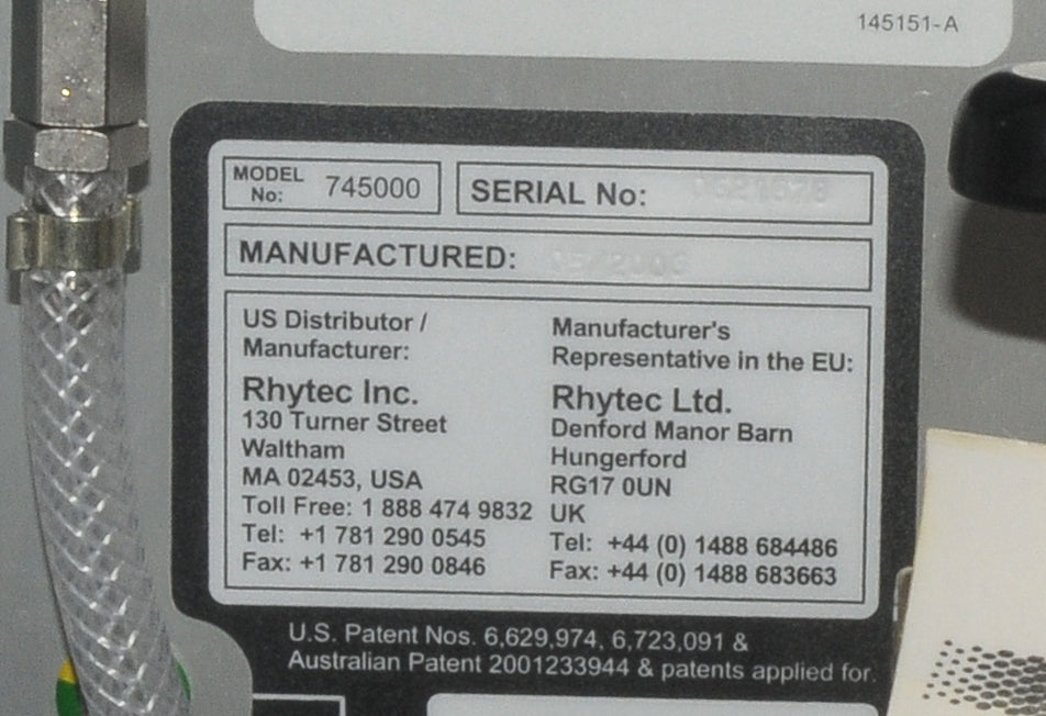 2006 Rhytec Portrait PSR3 Plasma Skin Regeneration System Mod 745000 PSR 3 RF