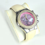 Ladies Technomarine Techno Diamond Pink Chronograph Watch TechnoDiamond