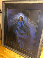 Lakota BLUE AURA Signed Framed Numbered Print 57/225 Artist Frank Howell 1997