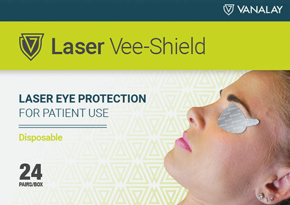 VANALAY Laser Vee-Shield Disposable Eye Shields - Box of 24 Pairs