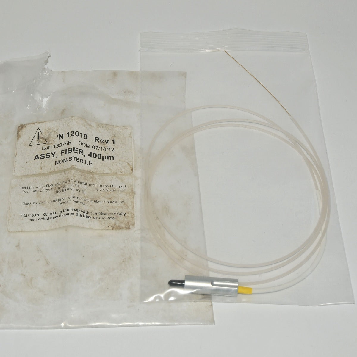 Laser Delivery Fiber Assembly 400 um - P/N: 12019 Non-Sterile * PARTS AS-IS
