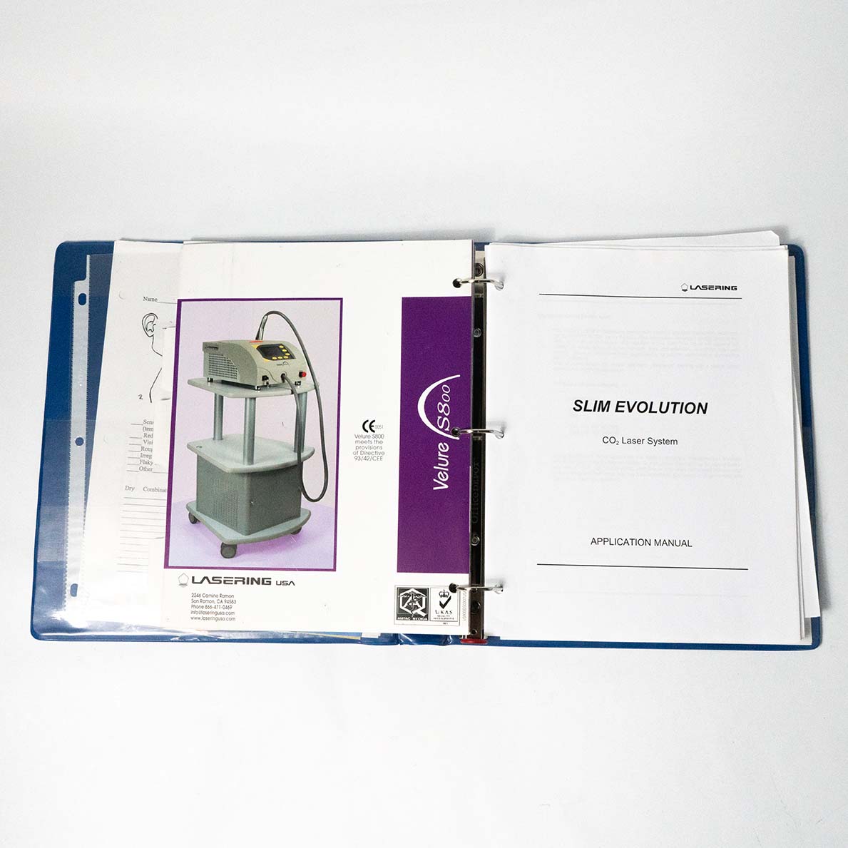 Lasering Slim Evolution Fractional Lasers INFORMATION & MANUALS Velure, MiXto