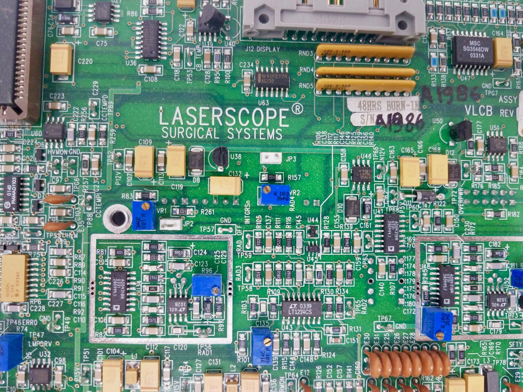 Laserscope Control Board PCB KTP 532 Laser Circuit Assembly * Parts SOLD AS IS *