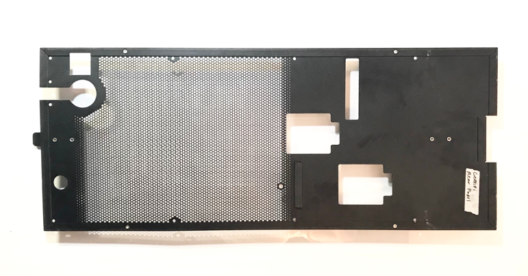 Laserscope Gemini YAG System Rear Input Fill Port Cable Storage Metal Panel