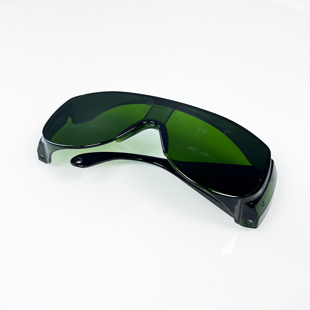 Uvex Laser Operator IPL Green Tint Safety Glasses Eye Protection W166 Parts AS IS