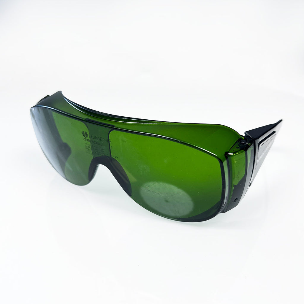 Uvex Laser Operator IPL Green Tint Safety Glasses Eye Protection W166 Parts AS IS