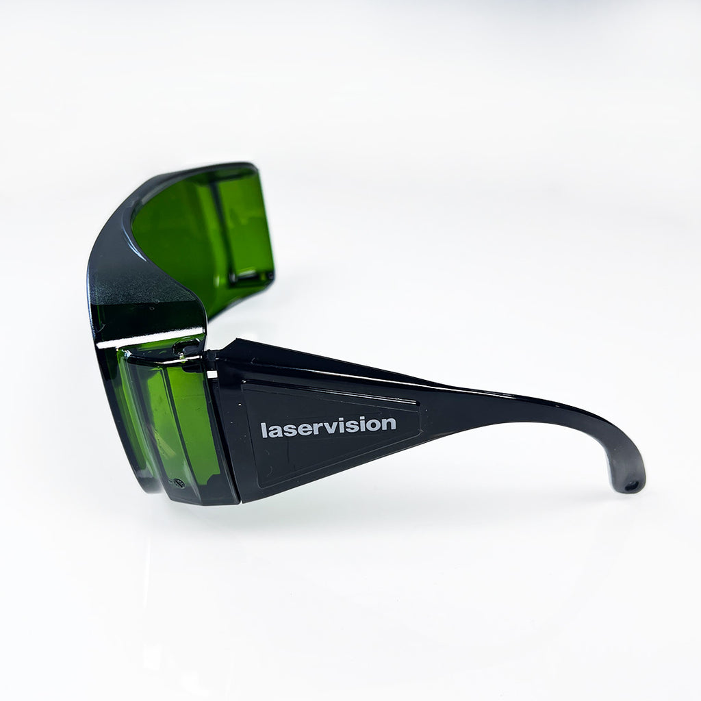 Uvex Laser Operator IPL Green Tint Safety Glasses Eye Protection W166 Parts AS IS