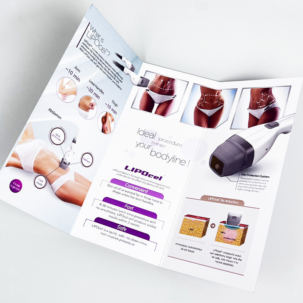 Jeisys LIPOcel Non-Invasive High Definition Body Contouring Marketing Brochure x13Pc