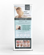 LUVO LUCENT IPL Floor Banner Stand - English