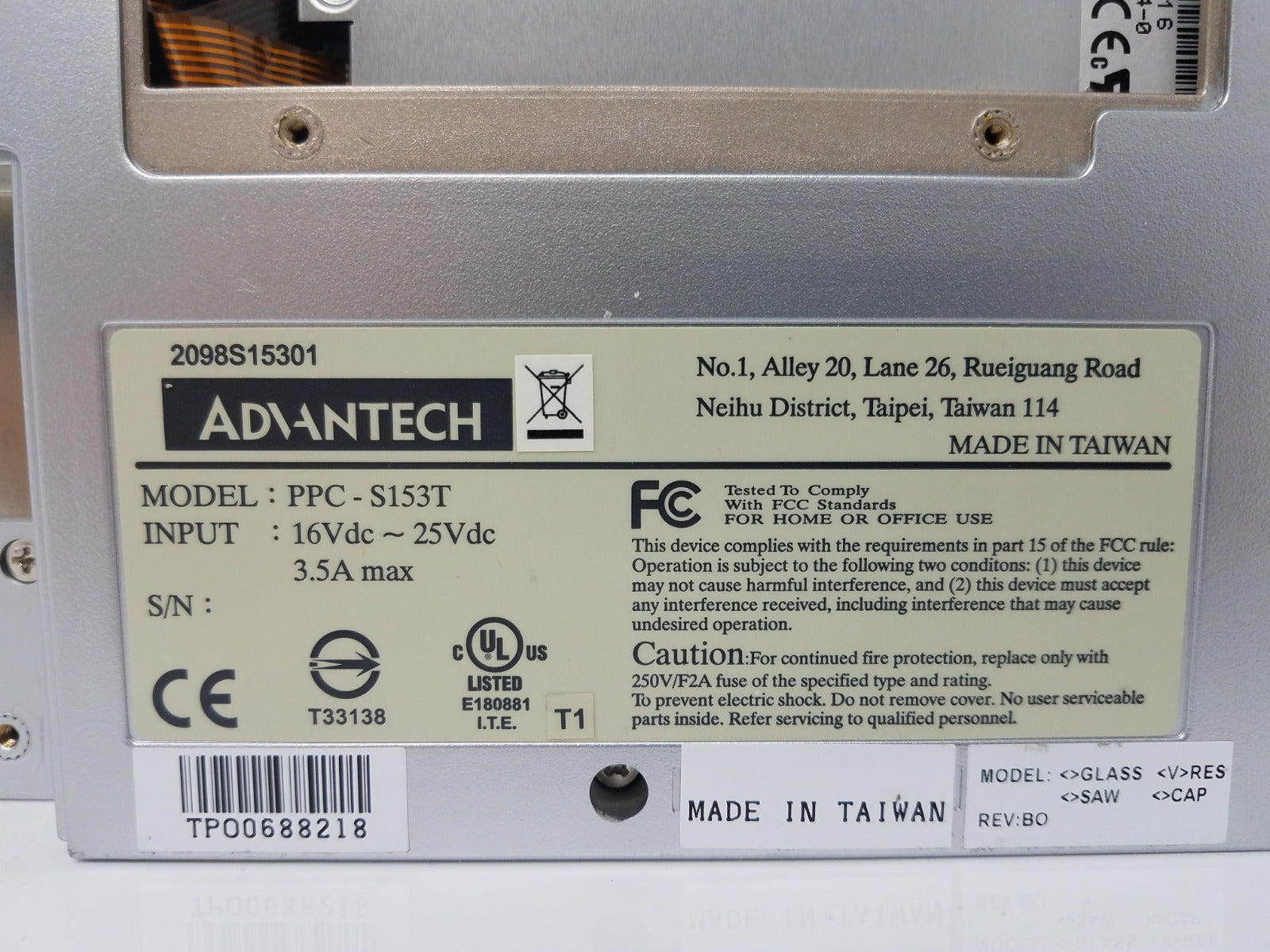 Lume One Computer With Display Lumenis Laser System ** Parts Only SOLD AS IS **