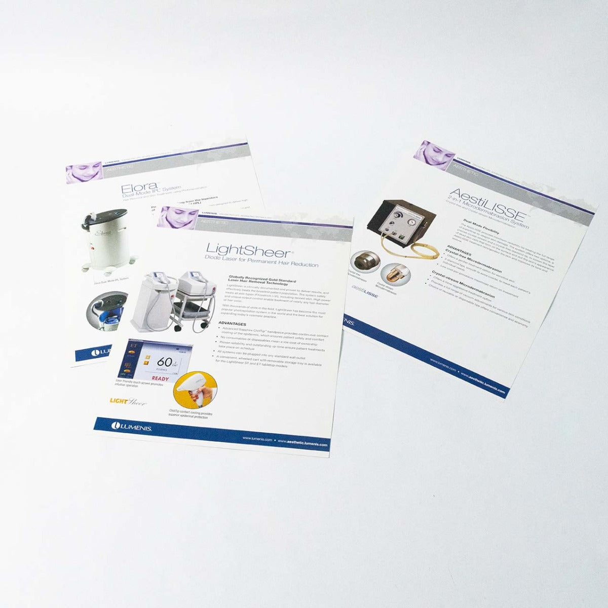 Lumenis Clinical / Marketing Material - Various Books & Fliers MaxFX, Aluma, IPL