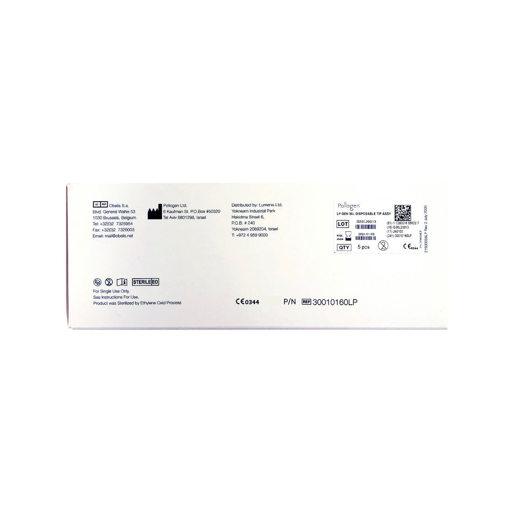 Lumenis Pollogen Gen36L 6x6 Ultra Thin Micro-Needle Tips Exp 2024 - 4 Pack