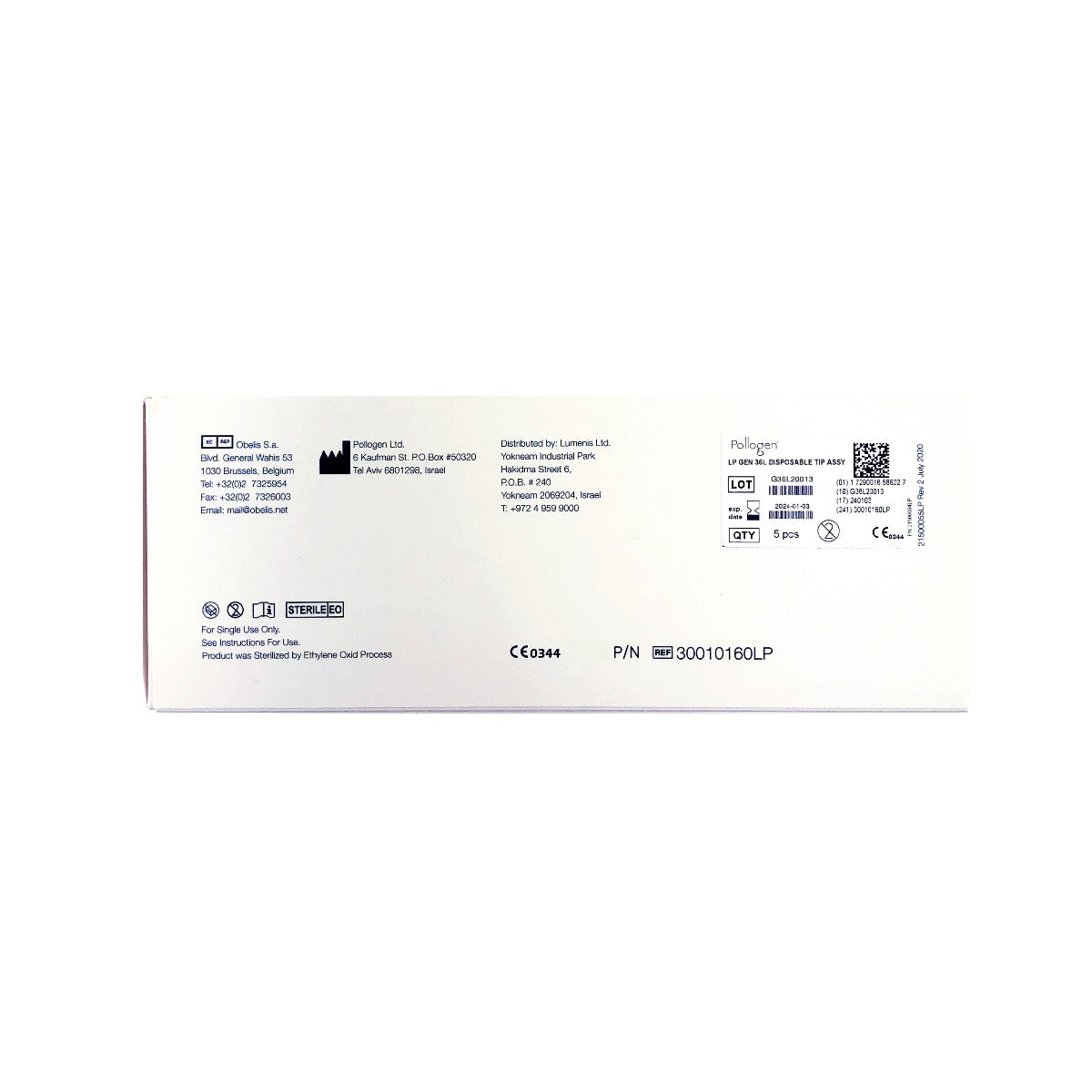 Lumenis Pollogen Gen36L 6x6 Ultra Thin Micro-Needle Tips Exp 2024 - 4 Pack