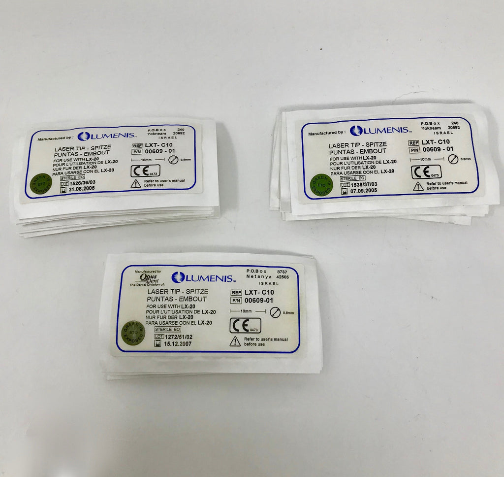 Lumenis LX 20 IPL Laser Tip LXT C10 Luxar Dental 0.8mm Spot Size Lot of 21